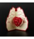 GC029 - 3D Heart Palms Design Card